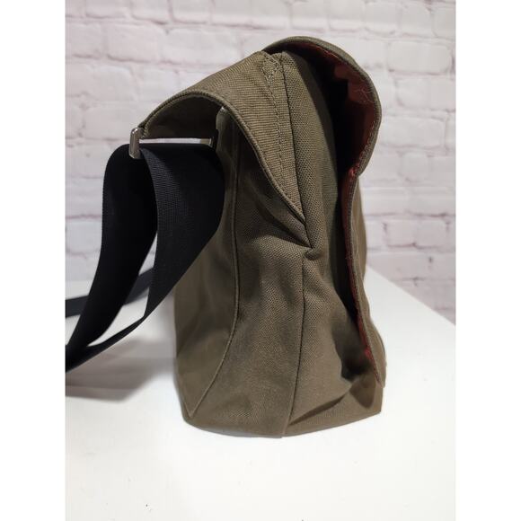 Jack Spade Greene St. Messenger Bag Khaki Canvas Shoulder Laptop Crossbody Purse - Picture 5 of 16